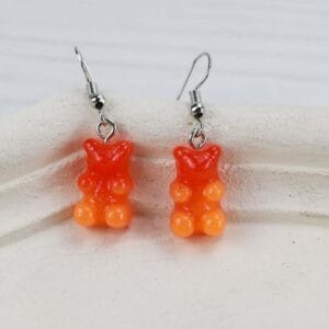 Aretes Osos Goma Translucido - Imagen 5
