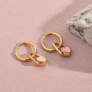 Aretes Corazones Perpendiculares - Imagen 8