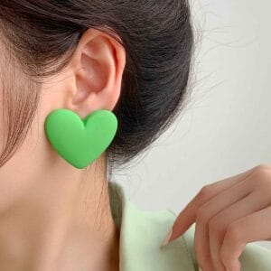 Aretes Corazón Grande - Imagen 2