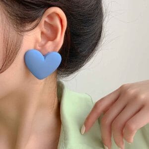 Aretes Corazón Grande - Imagen 3