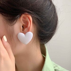 Aretes Corazón Grande - Imagen 4