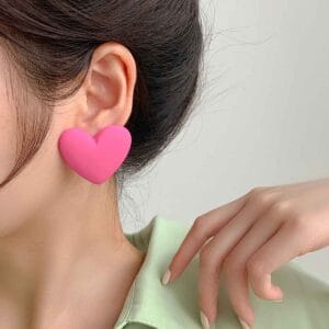 Aretes Corazón Grande - Imagen 5