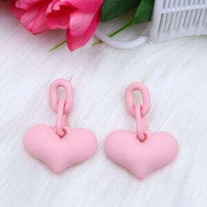 Aretes Corazón Unicolor - Imagen 12