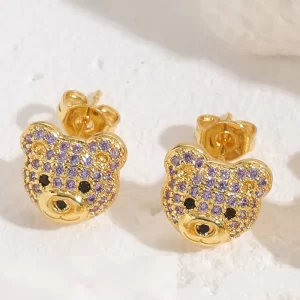 Aretes Oso Cristales - Imagen 6