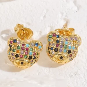 Aretes Oso Cristales - Imagen 3