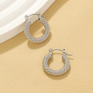Aretes Tejido Serpiente - Imagen 4