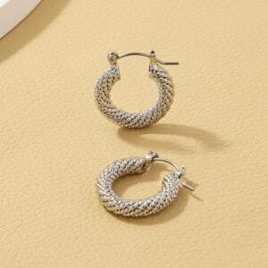 Aretes Tejido Serpiente - Imagen 5