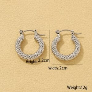 Aretes Tejido Serpiente - Imagen 8