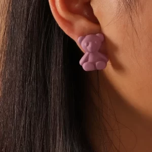 Aretes Oso Escultura - Imagen 5