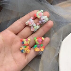 Aretes Oso Multicolor - Imagen 1