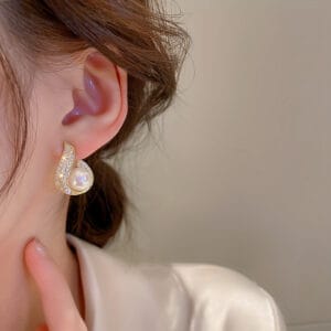 Aretes Perla Rodeada - Imagen 2