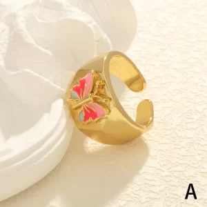 Anillo Mariposa Tallada - Imagen 5