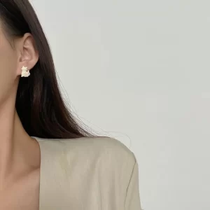 Aretes Gato y Flor - Imagen 3