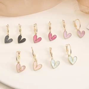 Aretes Corazón Larga - Imagen 2