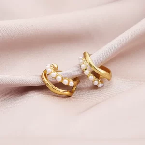 Aretes Doble Perlas - Imagen 3