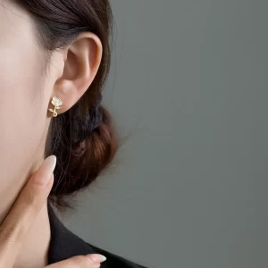 Aretes White Rose - Imagen 2