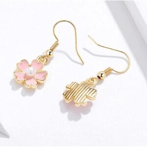 Aretes Flor Colgante - Imagen 3