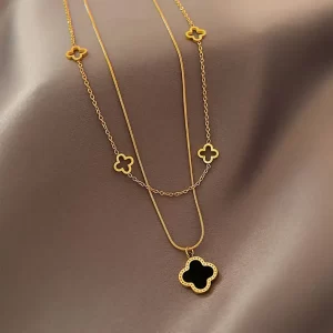 Collar Doble Trébol - Imagen 4