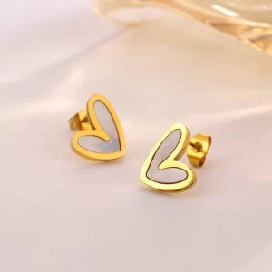 Aretes Corazón Borde - Imagen 2
