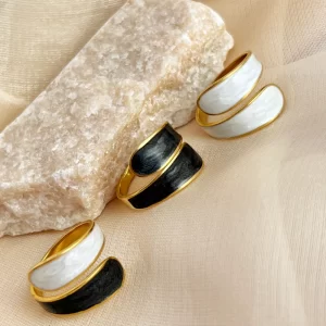 Anillo Doble Marmolado - Imagen 2