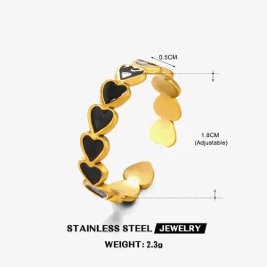 Anillo Corazones BW - Imagen 7