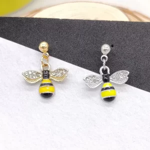 Aretes Abeja Colgante - Imagen 1