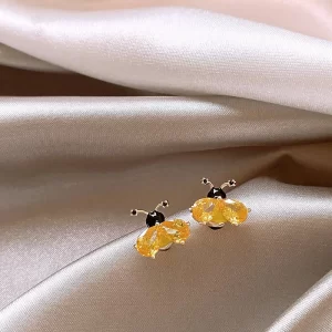 Aretes Abeja Cristal - Imagen 3