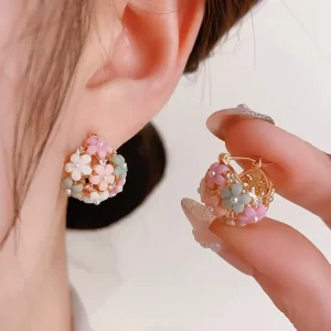 Aretes Esfera de Flores - Imagen 1