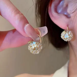 Aretes Esfera de Flores - Imagen 5