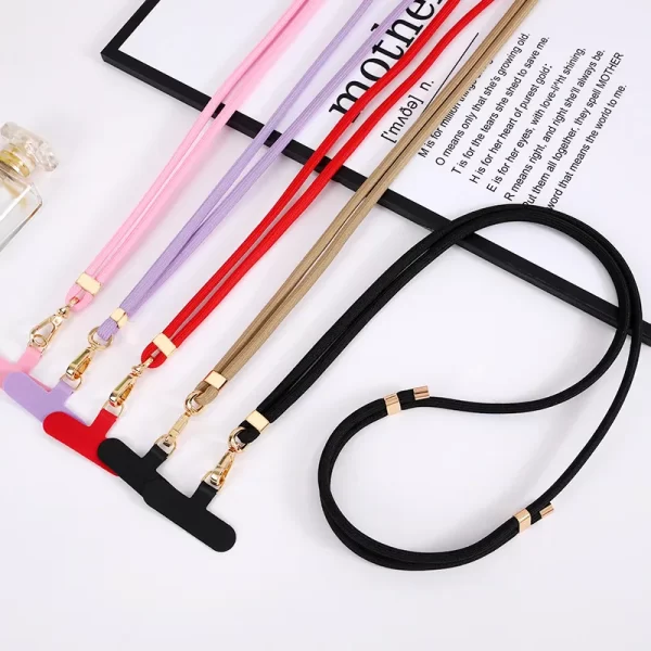 1-Piece-Simple-Style-Solid-Color-Nylon-Mobile-Phone-Chain