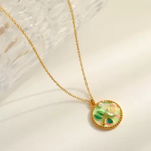 Collar Flor Esmaltada - Imagen 5