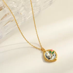 Collar Flor Esmaltada - Imagen 6