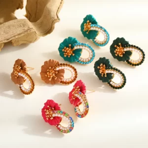 Aretes Flor Lazo - Imagen 2