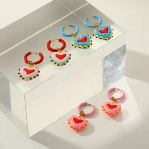 Aretes Candonga con Corazón - Imagen 2