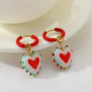 Aretes Candonga con Corazón - Imagen 4