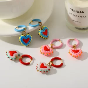 Aretes Candonga con Corazón - Imagen 1