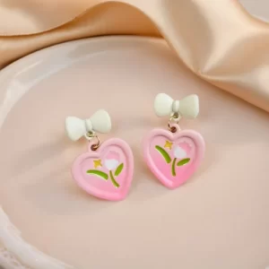 Aretes Tulipan Corazón - Imagen 3