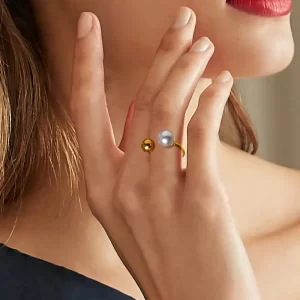 Anillo Perla Esfera - Imagen 3