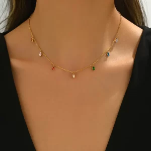 Cadena Cristal Colores - Imagen 1