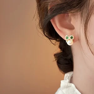 Aretes Ojos Búho - Imagen 2