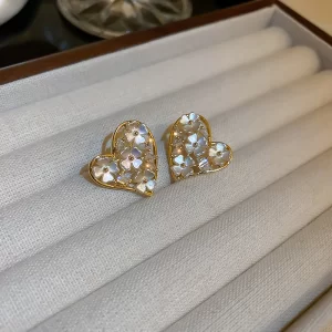 Aretes Corazón Flores - Imagen 3