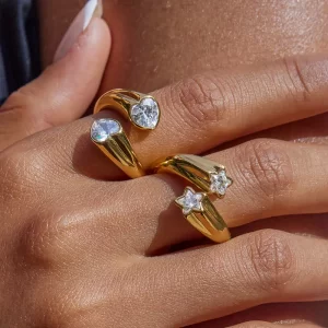 Anillo Doble Estrella - Imagen 2