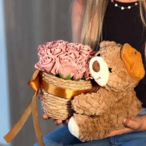 Oso Canasta Rosas - Imagen 9