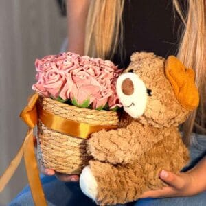 Oso Canasta Rosas - Imagen 4